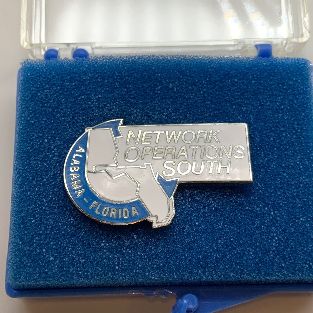 Network Operations South Telecommunications Alabama Florida Pin and Case